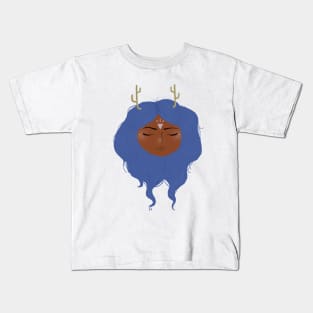 Deer Girl Illustration Kids T-Shirt